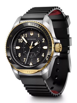 Angle shot of Victorinox 242014 Black Unisex Watch on white background