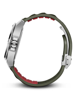 Angle shot of Victorinox 242017.1 Green Unisex Watch on white background