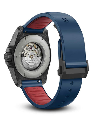 Angle shot of Victorinox 242022.1 Blue Unisex Watch on white background