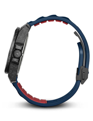 Angle shot of Victorinox 242022.1 Blue Unisex Watch on white background
