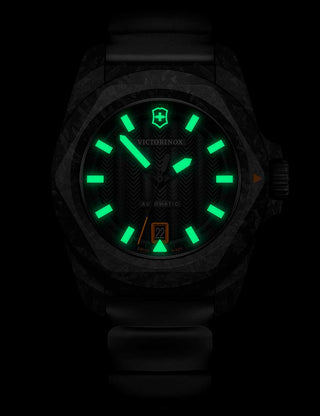 Angle shot of Victorinox 242023.1 Black Unisex Watch on white background