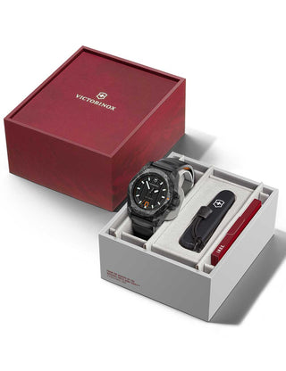 Angle shot of Victorinox 242023.1 Black Unisex Watch on white background