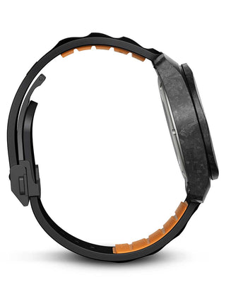 Angle shot of Victorinox 242023.1 Black Unisex Watch on white background