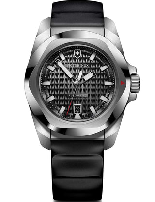 Front view of Victorinox 242039 Black Unisex Watch on white background