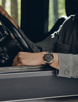 Angle shot of Victorinox Chronograph 242050 Black Silicone Unisex Watch on white background