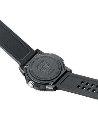 Angle shot of Luminox X2.2072 Black Silicone Unisex Watch on white background