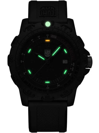 Angle shot of Luminox X2.2422 Black Silicone Unisex Watch on white background