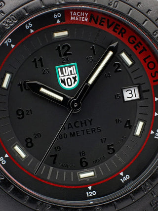 Angle shot of Luminox X2.2422 Black Silicone Unisex Watch on white background