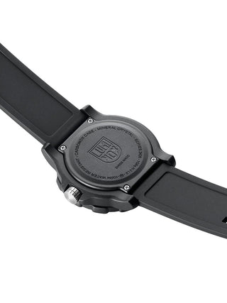 Angle shot of Luminox X2.2422 Black Silicone Unisex Watch on white background