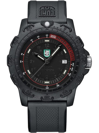 Angle shot of Luminox X2.2422 Black Silicone Unisex Watch on white background