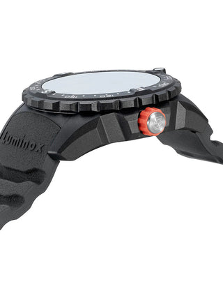 Angle shot of Luminox XB.3731 Grey Dial Black Strap Unisex Watch on white background