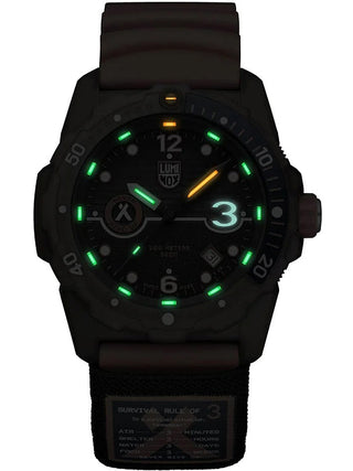 Angle shot of Luminox XB.3729.ECO Grey Dial Unisex Watch on white background