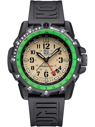 Angle shot of Luminox XL.3321 Black Strap Unisex Watch on white background