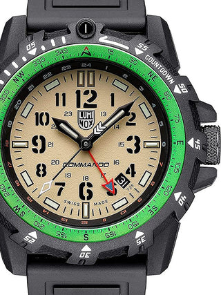 Front view of Luminox XL.3321 Black Strap Unisex Watch on white background