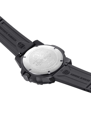 Angle shot of Luminox XL.3321 Black Strap Unisex Watch on white background