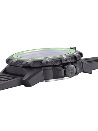 Angle shot of Luminox XL.3321 Black Strap Unisex Watch on white background
