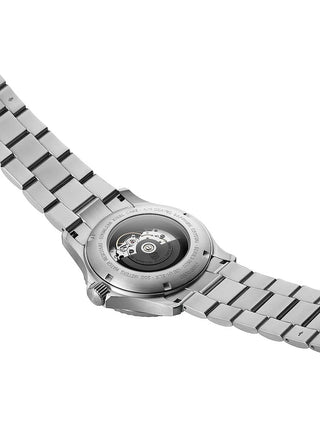 Angle shot of Luminox XS.0924 Blue Dial Silver Stainless Steel Unisex Watch on white background