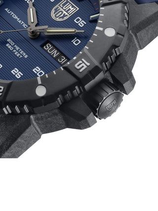 Angle shot of Luminox XS.3863 Blue Unisex Watch on white background