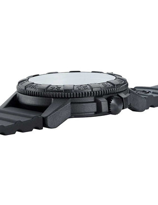 Angle shot of Luminox XS.0330 Black Silicone Unisex Watch on white background