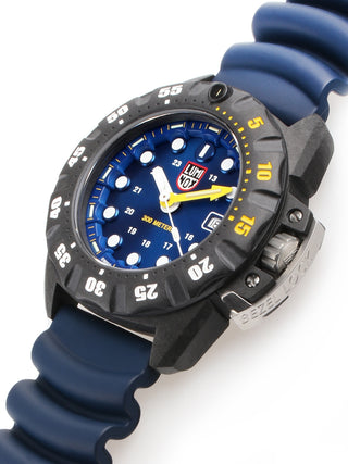 Angle shot of Luminox XS.1553 Blue Unisex Watch on white background