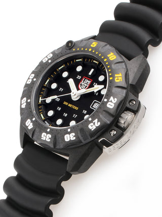 Angle shot of Luminox XS.1555 Black Unisex Watch on white background