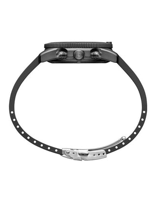 Angle shot of Luminox Chronograph XS.3141.BO.1.SET Black Unisex Watch on white background
