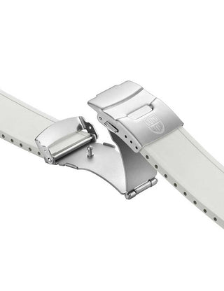Angle shot of Luminox Chronograph XS.3141.BO.1.SET Black Unisex Watch on white background