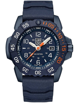Angle shot of Luminox XS.3253.CBNSF.SET Blue Dial Unisex Watch on white background