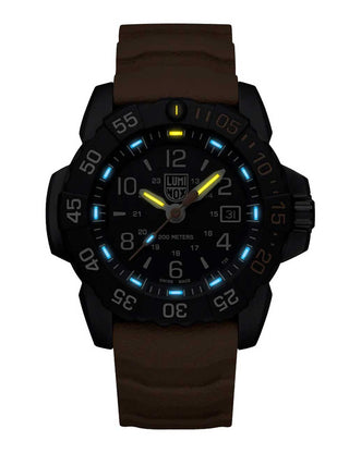 Angle shot of Luminox XS.3253.CBNSF.SET Blue Dial Unisex Watch on white background