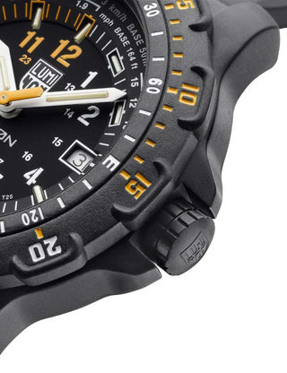 Angle shot of Luminox XL.8825.H.SET Black Unisex Watch on white background