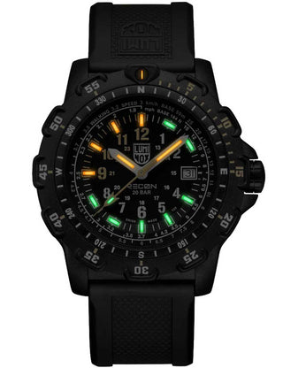 Angle shot of Luminox XL.8825.H.SET Black Unisex Watch on white background