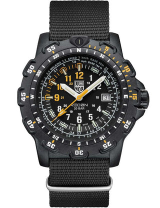 Angle shot of Luminox XL.8825.H.SET Black Unisex Watch on white background