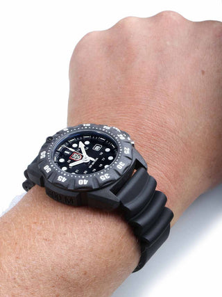 Angle shot of Luminox XS.1551 Black Unisex Watch on white background