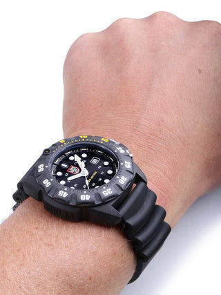 Angle shot of Luminox XS.1555 Black Unisex Watch on white background