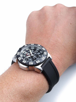 Angle shot of Luminox Chronograph XS.3181.F Black Unisex Watch on white background
